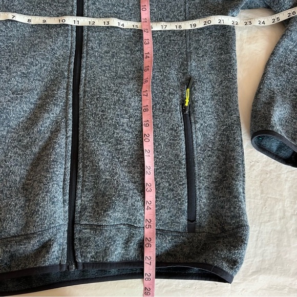 CMP Men’s Knit-Tech Fleece Jacket Heather Blue Size L Outdoor Gorpcore Italy - Picture 12 of 13